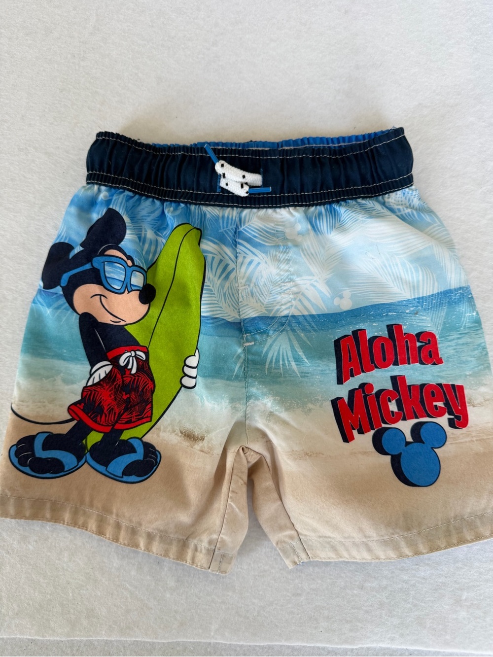 Disney Aloha Mickey Toddler Boy Surf Swim Shorts